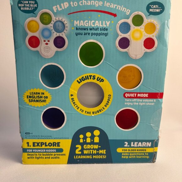 Pop It! & Learn Sensory Educational Toy With Lights & Sounds For Ages 6-24 Month - Picture 3 of 3